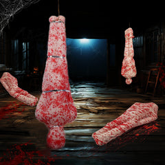Inflatable "Body Bag" Shroud Prop - Realistic Hanging Dead Body Horror Ornament for Outdoor Yard Displays, Haunted Houses, and Escape Room Scene Layouts