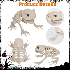 Realistic Animal Skeleton Specimen Collection - Gothic Bone Props featuring Scorpion, Bat, and Spider for Haunted Houses, Escape Rooms, and Creepy Bar Decor
