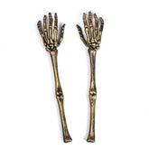 Realistic Human Skeleton Arm Props - 18-inch Life-Size Bone Replicas for Halloween Graveyard Decor, Haunted House Stakes, and Spooky Garden Layouts