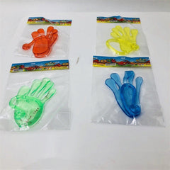 Sticky Giant Wall Climber Hands - Stretchable Jelly Palm Toys for Party Favors & Retro Goodie Bag Fillers