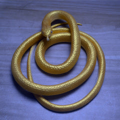 Realistic Giant Cobra Prop - 50-Inch Extra-Large Simulated Snake for Halloween Decor, Stage Performances, and Garden Protection