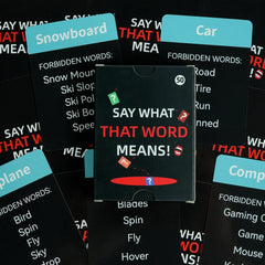 Interactive Word Association Card Game - 50-Card Vocabulary Party Game for Fast-Paced Multiplayer Fun