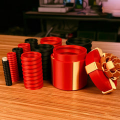Ultimate Nested Screw Prank Gift Box - 3D Printed Triple-Layer Hidden Compartment for Hilarious Holiday Gifting