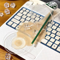 3D Simulation Spilled Drink Phone Stand - Creative Desktop Ornament & Novelty Phone Holder - Realistic Fake Soda & Coffee Cup Decor for Office and Home