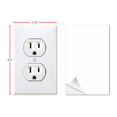 Realistic Fake Power Outlet Wall Decal - Hilarious Office Prank Sticker & Vinyl Wall Graphic for April Fools' Day