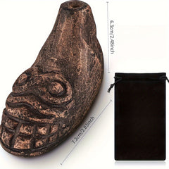 Authentic Aztec Death Whistle - Handcrafted Ceramic Scream Whistle for Cultural Collection, Pranks, and Unique Sound Therapy