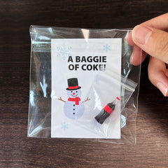 Realistic Miniature Soda Bottle Prank - Novelty Resin Keychain & Gag Gift for Party Favors and Stocking Stuffers