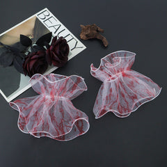 Halloween Blood-Stained Jewelry Set - Realistic Gore Drip Hairpin & Bracelet - Spooky Nurse, Zombie, or Victim Costume Accessories - Horror Performance Props for Cosplay & Dance