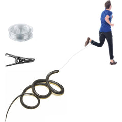 Realistic Rubber Snake Prop - 52-Inch Lifelike Artificial Snake for Garden Protection - Durable Simulation Toy for Bird Deterrent, Nature Education, and Halloween Decor