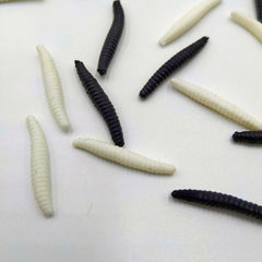 Realistic Fake Maggots Set - Soft Rubber Novelty Larvae for Hilarious Halloween Pranks and Spooky Decorations