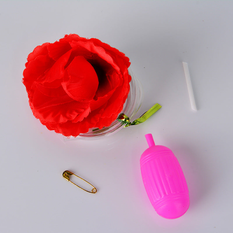 Classic Water Spray Rose Prank - Realistic Silk Flower with Hidden Squirting Mechanism - Hilarious Gag Gift and Party Prop for April Fool's Day