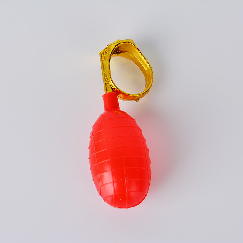 Classic Water Spray Ring Prank - Adjustable Silver-Tone Squirting Ring - Hilarious "Gotcha" Gag Toy for April Fool's Day and Parties