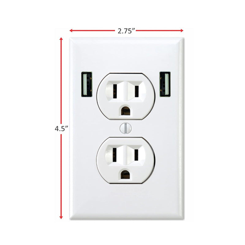 Realistic Fake Power Outlet Wall Decal - Hilarious Office Prank Sticker & Vinyl Wall Graphic for April Fools' Day