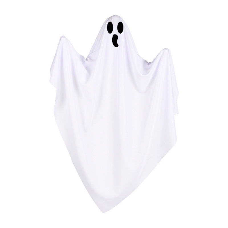 Spooky Floating White Hanging Ghosts - Versatile Expression Ghost Pendants for Halloween Porch, Yard, and Haunted House Atmosphere Decor