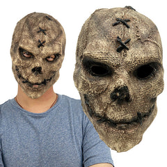 "Eternal Reaper" Skull Mask - Professional Realistic Latex Headgear for Halloween Ball Parties, Gothic Cosplay, and Haunted House Performance Props