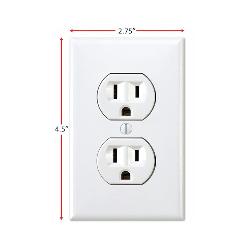 Realistic Fake Power Outlet Wall Decal - Hilarious Office Prank Sticker & Vinyl Wall Graphic for April Fools' Day