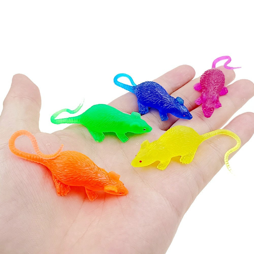 Realistic Mini Mouse Prank Toy - Interactive Scaring Prop for Halloween and High-Energy Chase Toy for Cats