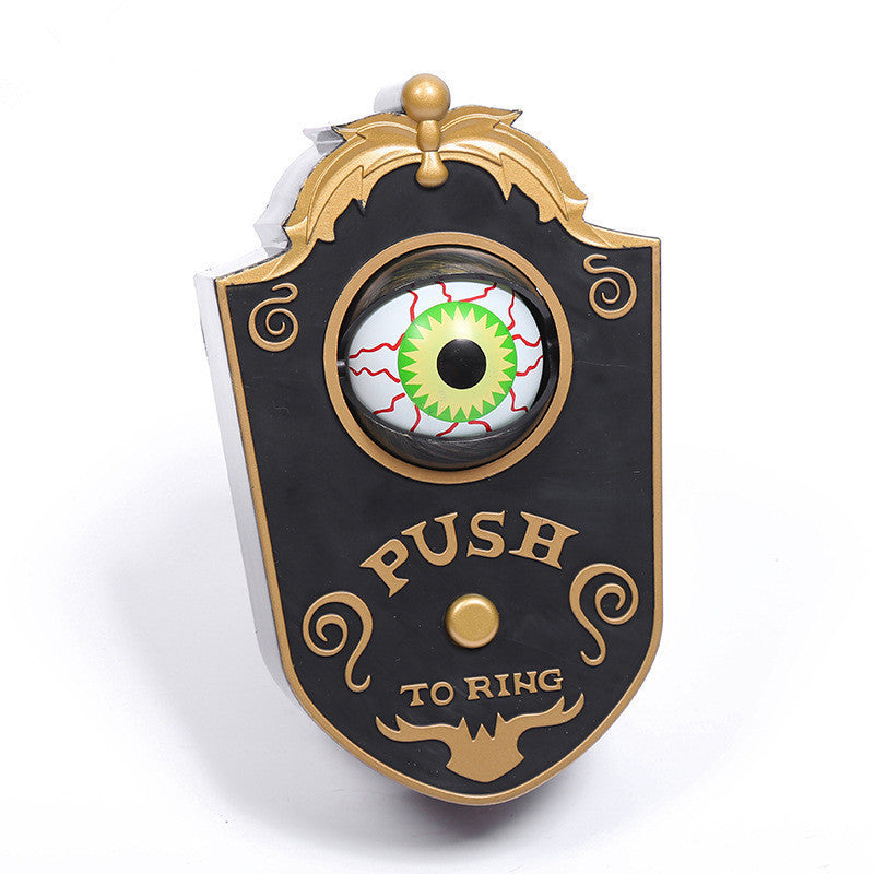 Animated "All-Seeing" One-Eyed Doorbell - Spooky Luminous Sound Ornament for Haunted Houses, Bar Entryways, and Tricky Halloween Porch Decor