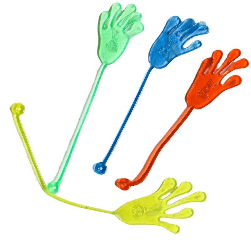 Sticky Giant Wall Climber Hands - Stretchable Jelly Palm Toys for Party Favors & Retro Goodie Bag Fillers