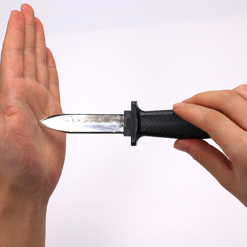 Collapsible Stage Prop Knife - Realistic Retractable Performance Accessory - Durable Novelty Toy for Theater, Cosplay, and Film Productions
