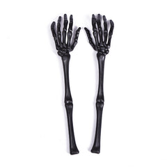 Realistic Human Skeleton Arm Props - 18-inch Life-Size Bone Replicas for Halloween Graveyard Decor, Haunted House Stakes, and Spooky Garden Layouts