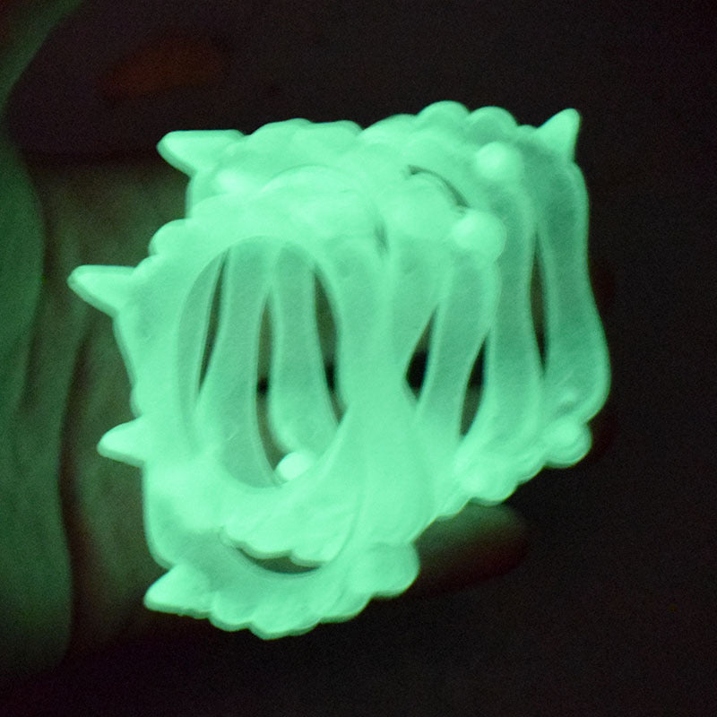 Glow-in-the-Dark Vampire Fangs - Luminous Zombie Dentures for Halloween Costumes - Spooky Party Favors and Costume Accessories for Kids and Adults