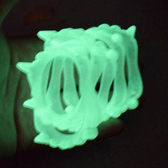 Glow-in-the-Dark Vampire Fangs - Luminous Zombie Dentures for Halloween Costumes - Spooky Party Favors and Costume Accessories for Kids and Adults