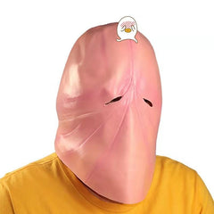 Hilarious Novelty Expression Mask - Funny Spoof Full-Head Hood for Halloween Costumes, Pranks, and Comedy Performances