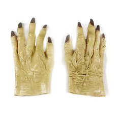 Gory Zombie Blood Splatter Gloves - Realistic Horror Cosplay Handwear for Halloween Party and Haunted House Costumes