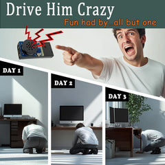Hidden Cricket Chirp Prank - Ultra-Mini Remote Controlled Noise Maker - Annoying Sound Gag for Office, Home, and Car