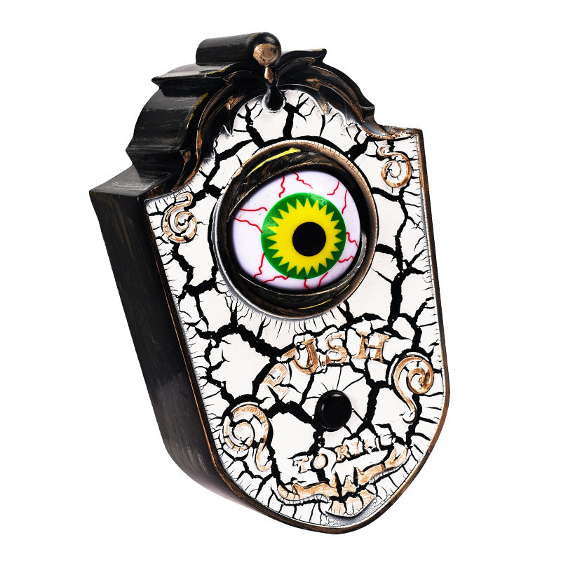 Animated "All-Seeing" One-Eyed Doorbell - Spooky Luminous Sound Ornament for Haunted Houses, Bar Entryways, and Tricky Halloween Porch Decor