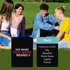 Interactive Word Association Card Game - 50-Card Vocabulary Party Game for Fast-Paced Multiplayer Fun