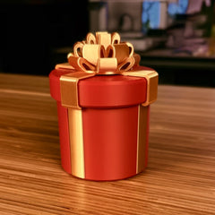 Ultimate Nested Screw Prank Gift Box - 3D Printed Triple-Layer Hidden Compartment for Hilarious Holiday Gifting