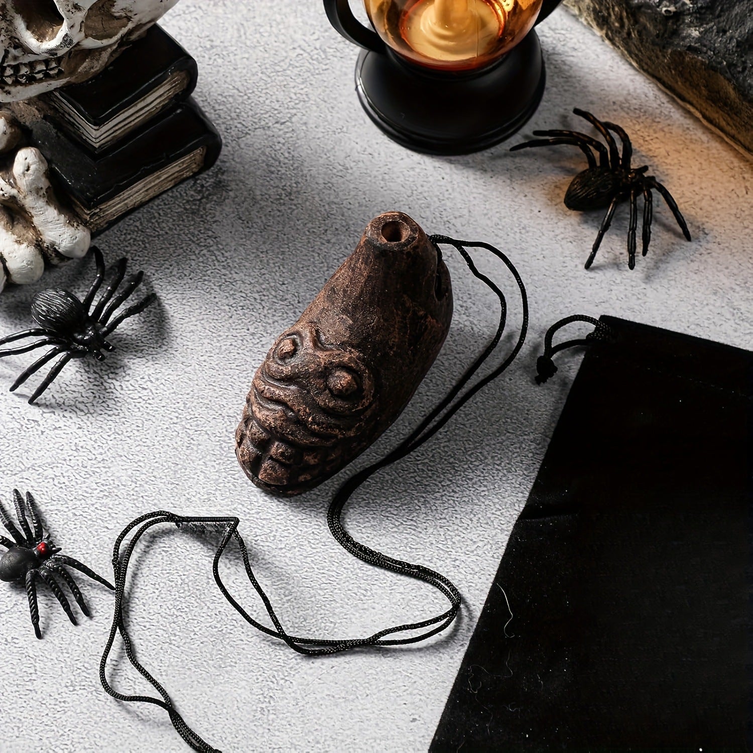 Authentic Aztec Death Whistle - Handcrafted Ceramic Scream Whistle for Cultural Collection, Pranks, and Unique Sound Therapy