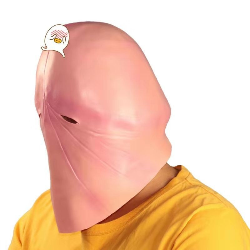 Hilarious Novelty Expression Mask - Funny Spoof Full-Head Hood for Halloween Costumes, Pranks, and Comedy Performances