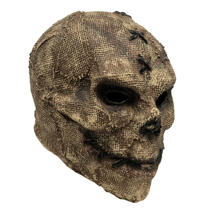 "Eternal Reaper" Skull Mask - Professional Realistic Latex Headgear for Halloween Ball Parties, Gothic Cosplay, and Haunted House Performance Props