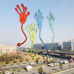 Sticky Giant Wall Climber Hands - Stretchable Jelly Palm Toys for Party Favors & Retro Goodie Bag Fillers
