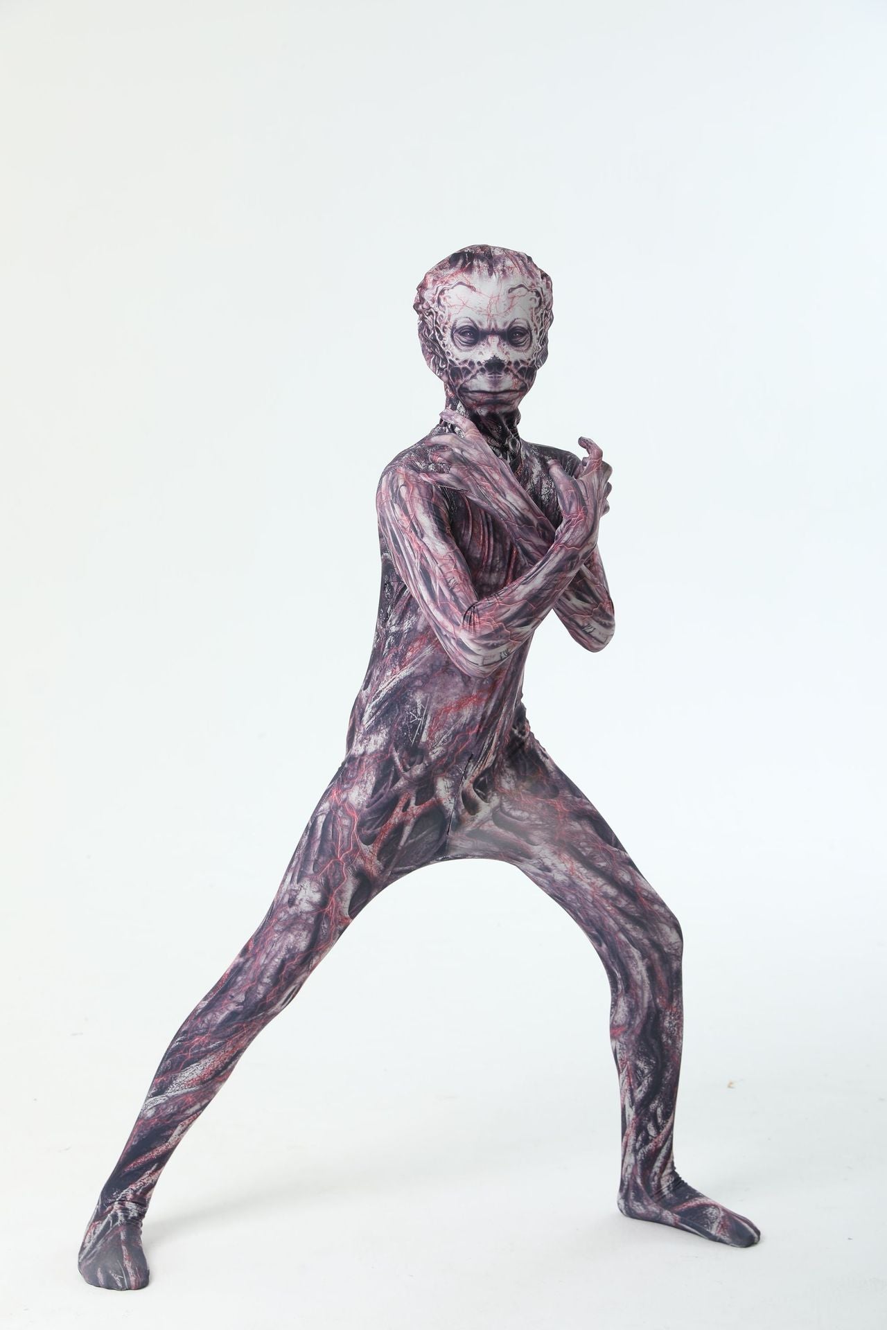 Skeleton Glow-in-the-Dark Jumpsuit - Spooky 3D Bone Print Cosplay Bodysuit for Halloween Party and Roleplay