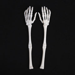 Realistic Human Skeleton Arm Props - 18-inch Life-Size Bone Replicas for Halloween Graveyard Decor, Haunted House Stakes, and Spooky Garden Layouts