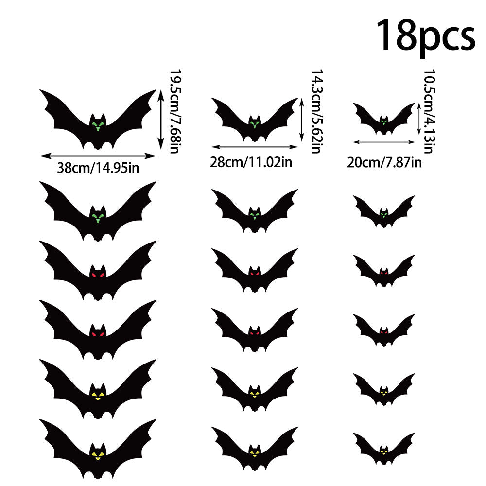 Realistic Hanging Halloween Bat Decoration - Spooky Vinyl Fruit Bat Prop with Spidery Wings - Professional Horror Atmosphere Pendant for Bars, Haunted Houses, and Gothic Parties