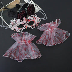 Halloween Blood-Stained Jewelry Set - Realistic Gore Drip Hairpin & Bracelet - Spooky Nurse, Zombie, or Victim Costume Accessories - Horror Performance Props for Cosplay & Dance