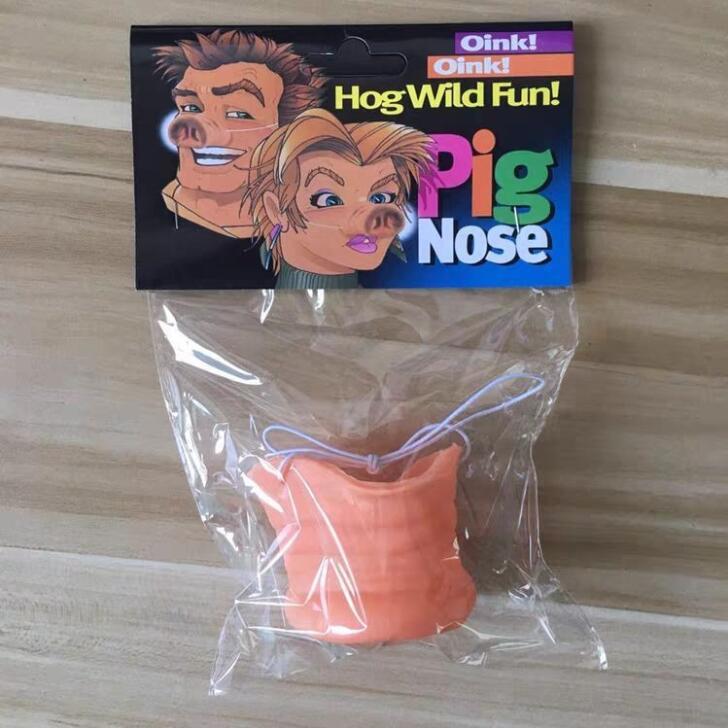 Realistic Pig Nose Costume Prop - Funny Simulation Snout with Elastic Band - Hilarious "Piggy" Prank Accessory for Halloween, School Plays, and Kids' Parties