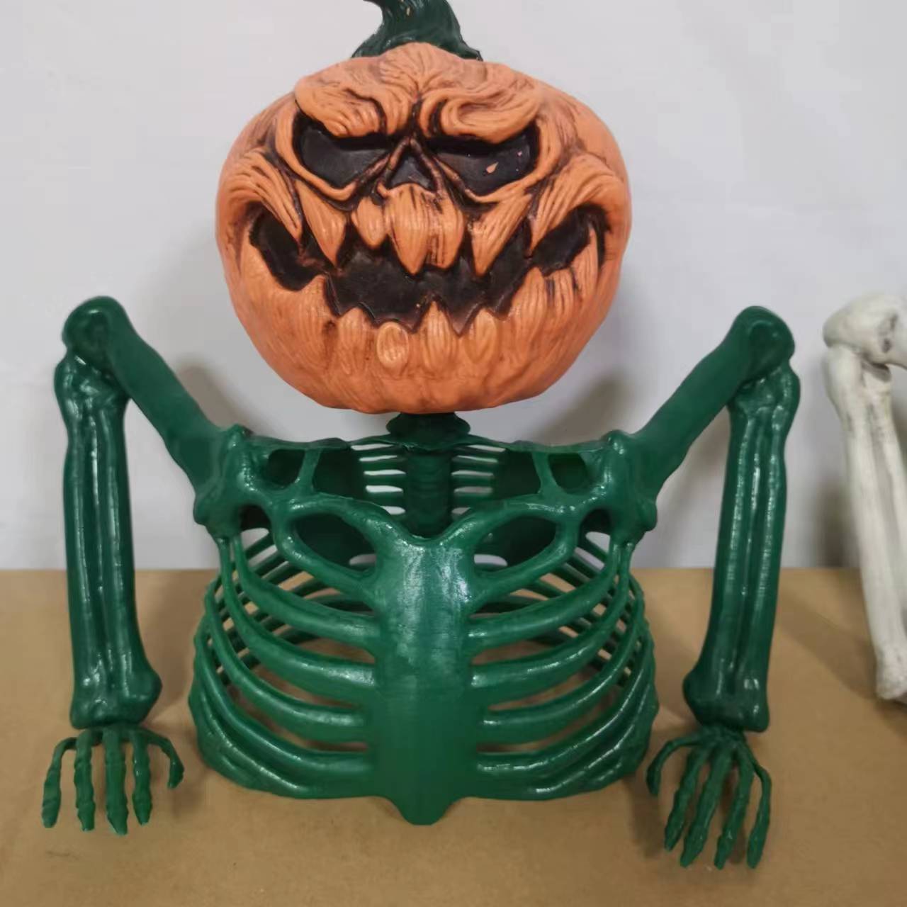 Half-Body Skeleton Groundbreaker - 35-inch Life-Size Haunted House Prop - Realistic Human Torso Skeleton for Graveyard Scenes, Halloween Garden Decor, and Spooky Partitions