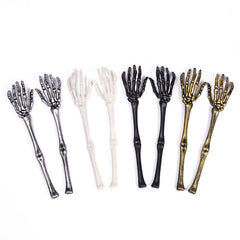 Realistic Human Skeleton Arm Props - 18-inch Life-Size Bone Replicas for Halloween Graveyard Decor, Haunted House Stakes, and Spooky Garden Layouts